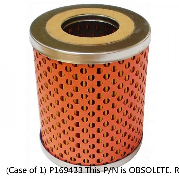 (Case of 1) P169433 This P/N is OBSOLETE. REPLACED by P169433 P164598 (P164598 Donaldson Hydraulic Filter Cartridge PALL HC9600FUN16H)