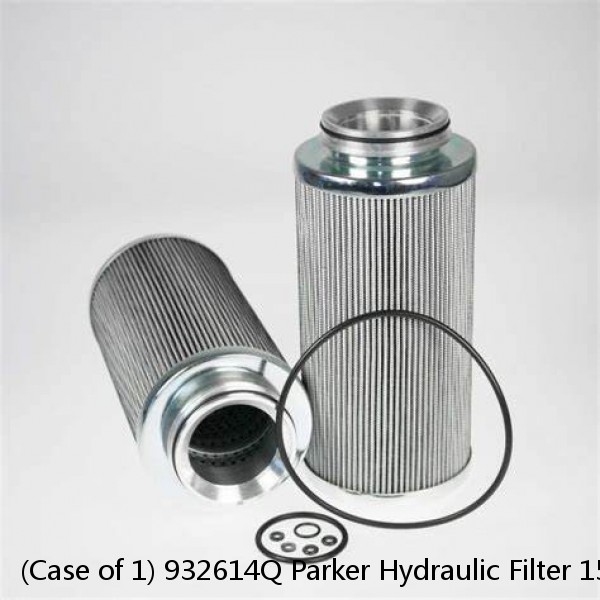 (Case of 1) 932614Q Parker Hydraulic Filter 15P-1 5mic Microglass Media Viton Seal