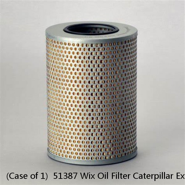 (Case of 1)  51387 Wix Oil Filter Caterpillar Excavators Model 307 2Pm-On Motor Mitsubishi 4D32 BT338 L1387 P550242 LF3524 W6657 ML6657