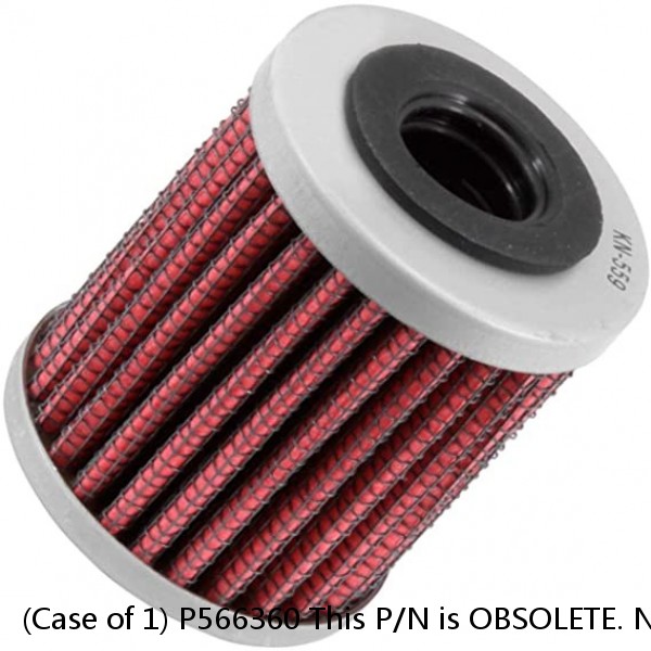 (Case of 1) P566360 This P/N is OBSOLETE. No Replacement. (Contact us for an equivalent) (Donaldson HYDRAULIC FILTER, CARTRIDGE DT)