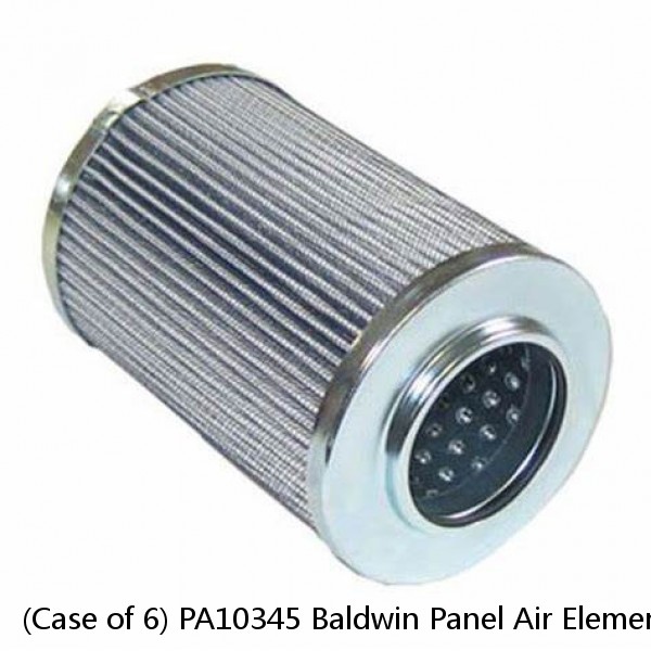 (Case of 6) PA10345 Baldwin Panel Air Element w/Foam Pad #1 small image